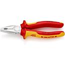 KNIPEX Kombizange 180 mm, VDE-isoliert bis 1000V, verchromt, Mehrkomponenten-Griff, Spezial-Werkzeugstahl