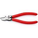 KNIPEX Seitenschneider, L 140 mm, Kopf poliert, Vanadin-Elektrostahl, Schneidenhärte 62 HRC, Kunststoffgriff