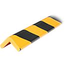 Knuffi® corner protection profiles type H, 1 m piece, yellow/black