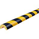 Knuffi® hoekbeschermer type A Verwijderbaar, zelfklevend, herbruikbaar, schokabsorberend, PU schuim, 1 m, -40 °C tot +80 °C, zwart/geel