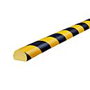 Knuffi® protección de superficies tipo C, metros lineales, amarillo/negro