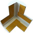 Knuffi® protective corner, 3-legged, white