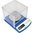 Kompaktwaage Adam DCT 302, Präzisionswaage mit Wägebereich 0,01 g- 0,3 kg, LC-Display, Netzanschluss/Batterie, B 147 x T 208 x H 150 mm, Kunststoff, weiß-blau