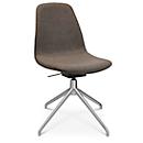 Konferenzsessel Topstar Sitness Life 1.1, dreh-/sitzhöhenverstellbar, ohne Armlehnen, B 460 x T 390 x H 450-480 mm, 4-Fußgestell, Alu matt & Stoff, braun