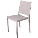 Konferenzstuhl Florence, stapelbar bis 4 Stück, UV- & wasserbeständig, Sitzhöhe 460 mm, L 560 x B 460 x H 820 mm, Polypropylen, taupe, 4 Stück