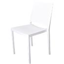 Konferenzstuhl Florence, stapelbar bis 4 Stück, UV- & wasserbeständig, Sitzhöhe 460 mm, L 560 x B 460 x H 820 mm, Polypropylen, weiss, 4 Stück