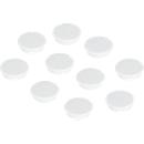 Kraftmagnete Franken, rund, bis 2,5 kg, Speziallackierung, Ø 38 mm, Kunststoff, weiß, 10 Stück