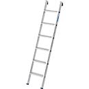 Krause enkele ladder, TRBS 2121-2, werkhoogte 2700 mm, 6 antisliptreden met profiel T 80 mm, voetdoppen, aluminium