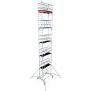 Krause ProTec aluminum mobile scaffold, 200 kg/m², TÜV-tested, braked castors, L 2000 x W 700 x H 12300 mm