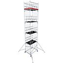 Krause ProTec XXL aluminum rolling tower, 200 kg/m², TÜV-tested, braked castors, L 2000 x W 1400 x H 10300 mm
