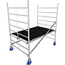 Krause ProTec XXL aluminum rolling tower, 200 kg/m², TÜV-tested, braked castors, L 2000 x W 1400 x H 2900 mm