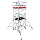 Krause ProTec XXL aluminum rolling tower, 200 kg/m², TÜV-tested, braked castors, L 2000 x W 1400 x H 6300 mm