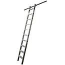 KRAUSE shelf ladder, aluminum, with 1 pair of hooks, 7 steps