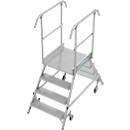 Krause Stabilo Professional mobiele platformladder, dubbelzijdig toegankelijk, 2x4 treden, 600 x 700 mm platform, 3000 mm werkhoogte