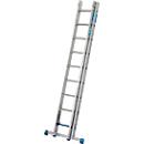 Krause zweitlg. Schiebeleiter, 2 x 9 Sprossen, TRBS 2121 2-konform, Trigon-Traverse