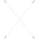 Kreuzverband für Regalsystem R 3000, für Feldbreite 1282 mm, Höhe 1325 mm