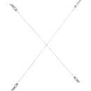 Kreuzverband für Regalsystem R 3000, für Feldbreite 994 mm, Höhe 901 mm
