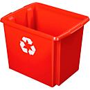 Kringloopbak Sunware Nesta, 45 l, L 455 x B 360 x H 360 mm, rood