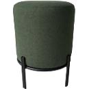 Kruk Nest Meet by Paperflow - zithoogte 490 mm - zwarte stalen buis - polyester groen