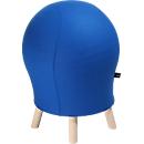 Kruk Sitness Alpine, met ingebouwde gymnastiekbal, bekleding 75% scheerwol, blauw