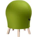 Kruk Sitness Alpine, met ingebouwde gymnastiekbal, bekleding 75% scheerwol, groen