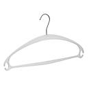 Kunststof kleerhanger Rudolf Weber KG Vega, hangerdikte 12 mm, draaibare haak, 10 stuks, wit