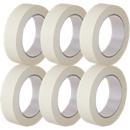 Kwaliteits afdektape van papier, B 50 mm, 6 rollen