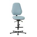 Labostoel Basic, met opstaphulp, stoffen bekleding, Duotec grijs