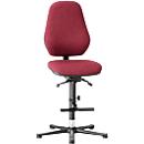 Labostoel Basic, met opstaphulp, stoffen bekleding, Duotec rood