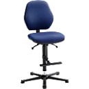 Labostoel LEANOS 9131, stoffen bekleding, Duotec blauw