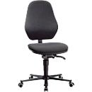 Labostoel LEANOS 9138, stoffen bekleding, Duotec zwart gemêleerd