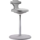 Labster foot rest with swivel foot with plate, synthetic leather seat, grey integral foam