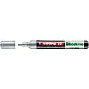 Lackmarker Edding 50 EcoLine, Schreibfarbe Silber, Rundspitze, Strichstärke 2-3 mm, mit Kappe, wasserbasiert, nachfüllbar, 1 Stück