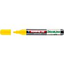 Lackmarker Edding 50, Schreibfarbe Gelb, Rundspitze, Strichstärke 2-3 mm, mit Kappe, wasserbasiert, nachfüllbar, 1 Stück