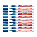 Lackmarker EDDING 751, 10 Stück, Rundspitze, Strichbreite 1-2 mm, blau, 10 Stück