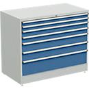 Ladekast, 7 schuifladen, B 1330 x D 715 x H 1100 mm