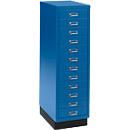 Ladekast A4, met 12 schuifladen, 940 mm hoog, gentiaanblauw
