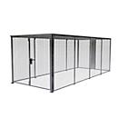 Lagerbox LBM 6000, abschließbar, Doppelflügeltor, B 2160 x H 1985 mm, zur Bodenbefestigung, Baukastensystem, B 2450 x T 5885 x H 2100, feuerverzinkt