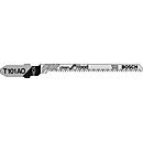 Lame de scie sauteuse T 101 AO, longueur totale 83 mm, pas de denture 1,4 mm, HCS, 5 pièces par carte, BOSCH