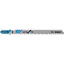 Lame de scie sauteuse T 127 D L.100mm Denture 3mm HSS 5 pces/carte BOSCH