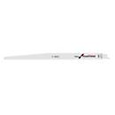 Lames de scie sabre BOSCH S 1411 DF, pour bois & métal, L 300 x l 19 mm, TPI 6, matériau BIM, avoyées fraisées, 25 pièces