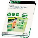 Laminierfolien Leitz iLAM 33817, A5 Hoch-& Querformat, Stärke 80 µm, L 222 x B 160 mm, PET, farblos, 100 Stück