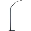 Lampadaire LED Geri, en aluminium, intensité lumineuse réglable sur 3 niveaux, durée d'éclairage env. 30 000 h, gris