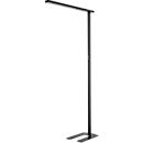 Lampadaire LED MGL OSL6000, 60 W, 6520 lm, 4000 K, lumière directe/indirecte, intensité lumineuse variable, détecteur de mouvement et de lumière du jour, pieds pivotants réglables en hauteur, noir