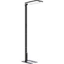 Lampadaire LED STARIS, 80 W, 10070 lm, 3000 - 6000 K, intensité lumineuse variable, éclairage direct/indirect, pour postes de travail informatisés, capteur de lumière du jour, 3 prises de courant, noir