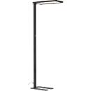 Lampadaire Worklight EASY FL 940, LED 60 W, intensité lumineuse variable, 4000 K, 7150 lm, direct/indirect, H 1950 mm, tête 570 x 280 mm, pied en acier, noir