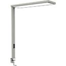 Lampe de bureau à pince LED Maul MAULsenja, 87 W, 15150 lm, 2700-5700 K, lumière directe/indirecte, intensité lumineuse variable, détecteur de mouvement/lumière, aluminium, argenté