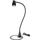 Lampe de bureau LED Bauer &amp; Böcker Satelite, 4,5 W, 490 lm, 3000 K, intensité lumineuse variable, inclinable, L 750 mm, aluminium, noir-noir