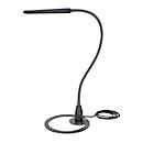 Lampe de table à LED Bauer &amp; Böcker Comet, 10 W, 960 lm, 2700-5500 K, à intensité variable, inclinable, commande gestuelle, L 750 mm, aluminium, noir-gris