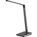 Lampe de table LED Fischer&amp;Honsel Bright, 9 W, réglable, variateur à capteur, L 200 x l 160 x H 790 mm, métal, titane